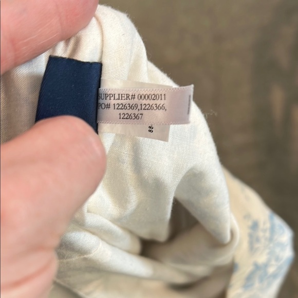 Chaps Denim Cottagecore Floral Skirt Shabby Chic Feminine Romantic Cotton Size 6 - Picture 8 of 8